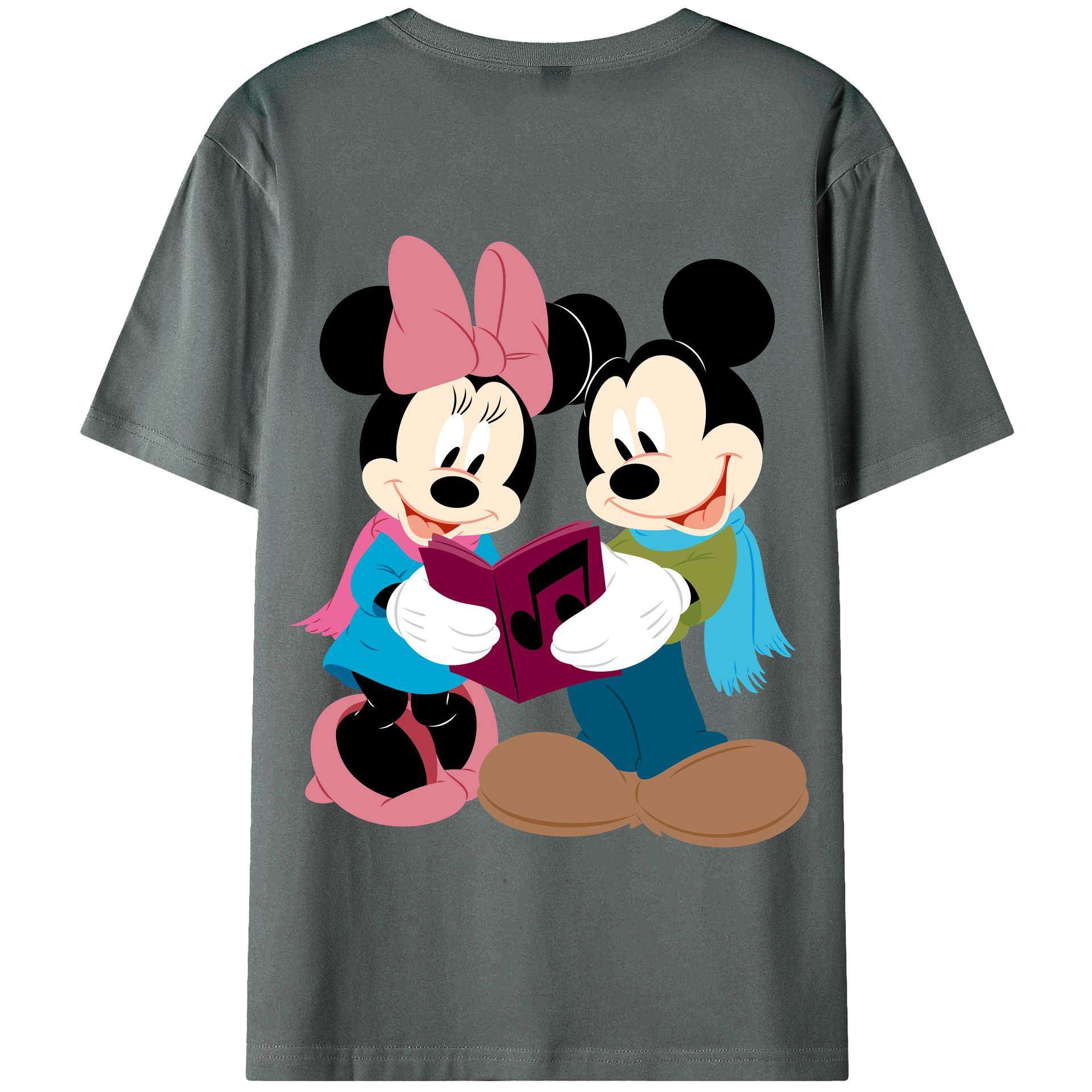 （画像用） ミッキーマウス Mickey Mouse 綿100％半袖Tシャツ（背面プリント）